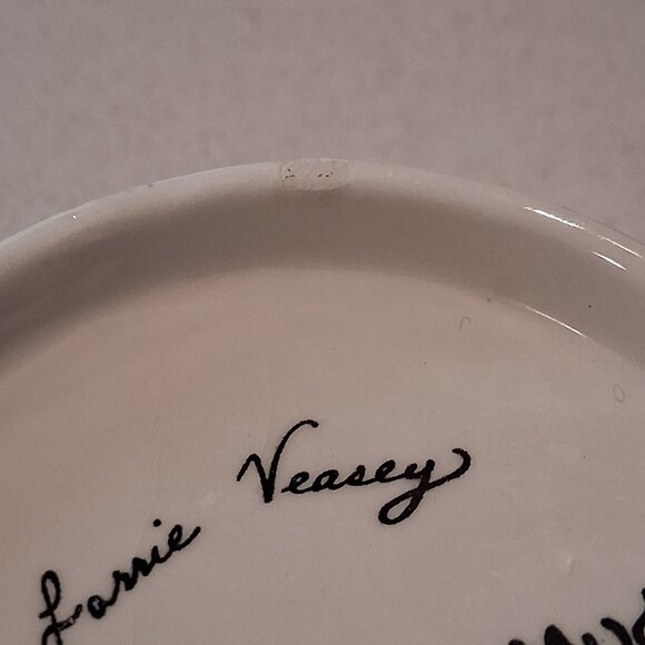 Lorrie Veasey Our Name is Mud Purple Paisley Feline Groovy Bowl - Picture 13 of 14